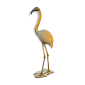 Brass flamingo