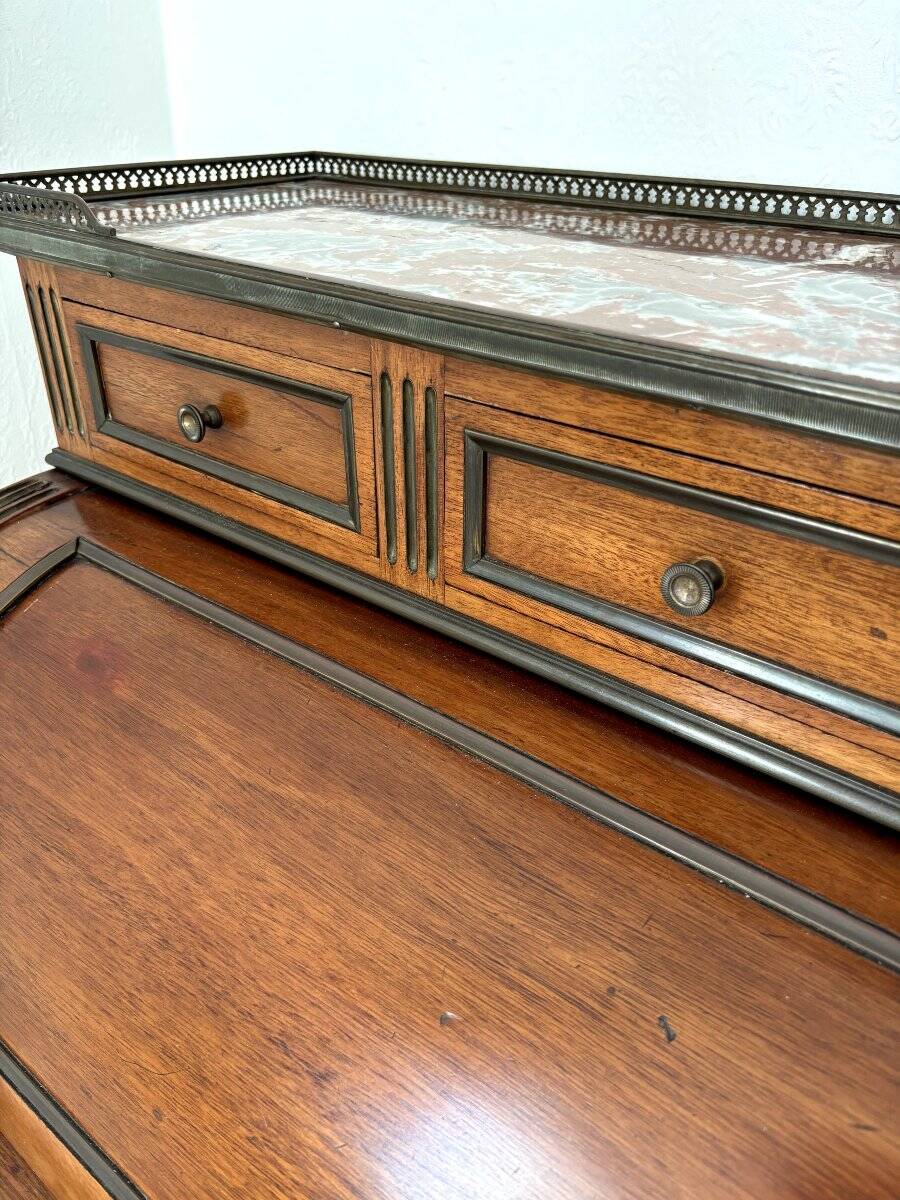 Louis XVI style cylinder desk