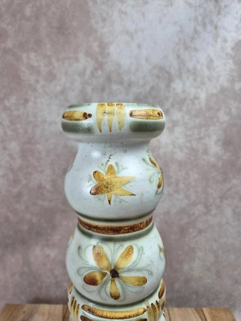 Large candlestick vase Keraluc Quimper Bo4 decor G6 – Georges Allier