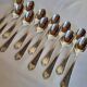 12 Small Silver-Plated Metal Spoons Guildar Silversmith