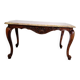 Wood and marble coffee table in Louis XV style
