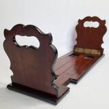 Solid wood zippered bookend, folding, 1900