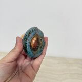 Rare Kjell Engman for Kosta Boda Sweden vase Rio face glass miniature vase