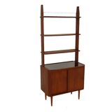 Commode-bibliothèque en teck, suède, 1950