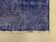 Distressed Turkish Narrow Runner 150x56 cm wool Vintage rug, Overdyed Blue