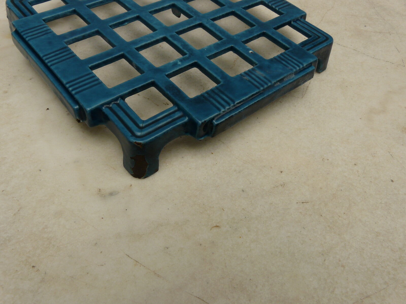 Art deco enamelled table mat