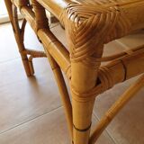 Rattan dining table