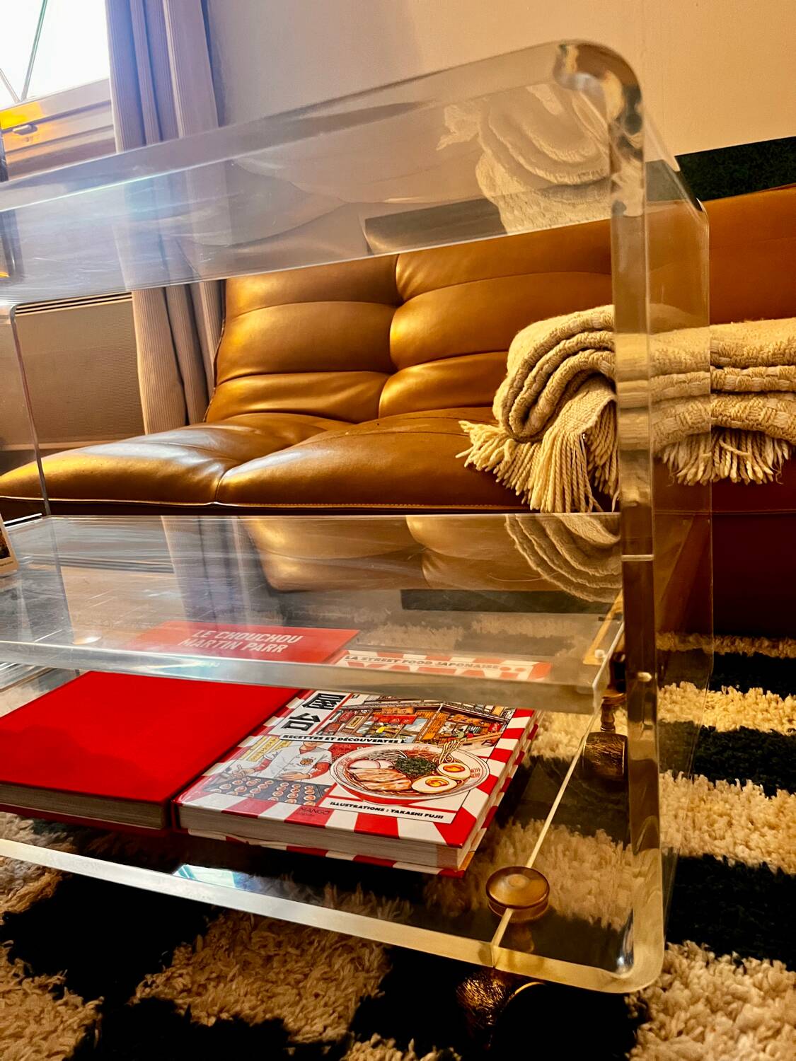 1970s Plexiglass coffee table