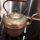 Old copper teapot