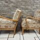 Pair of vintage Scandinavian armchairs from the 60s-70s.