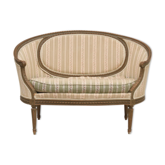 Louis XVI-style basket sofa