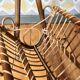 Vintage magazine holders light rattan