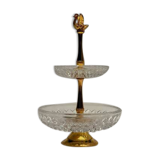 Gold and crystal gilt servant - Val St Lambert Belgium