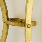 Console and mirror in gilded wrought iron by Robert Thibier, 1960s