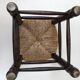 Oak and straw stool