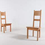 Set of 6 pine chairs by Roland Wilhelmsson for Karl Andersson & Söner Sweden 1960