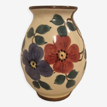 Vase st clement motif floraux 16cm 3371