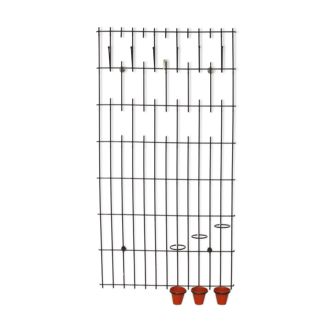 Metal wall coat rack, 1960