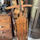 Vintage wooden American sled