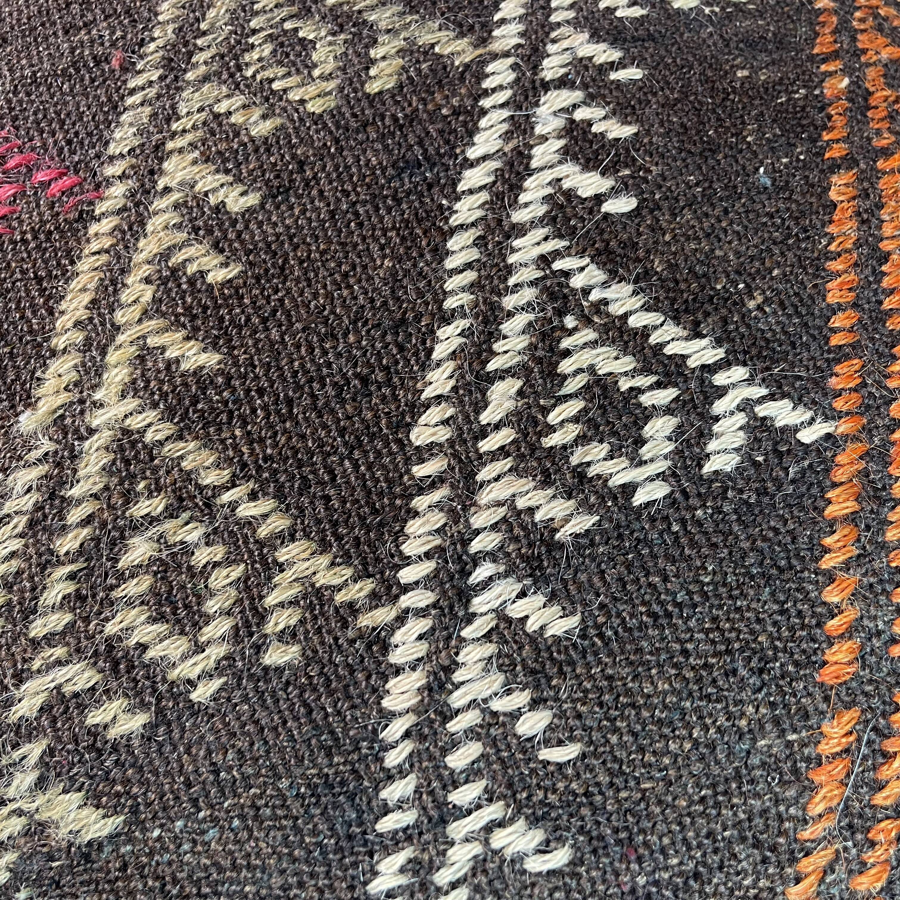 Vintage turkish kilim cushion cover , 55 x 55 cm