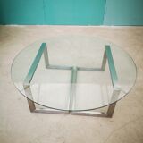 Modular glass and iron table