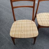 Four Scandinavian teak chairs in the 60s