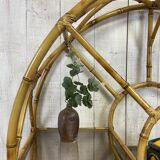 Vintage rattan shelf