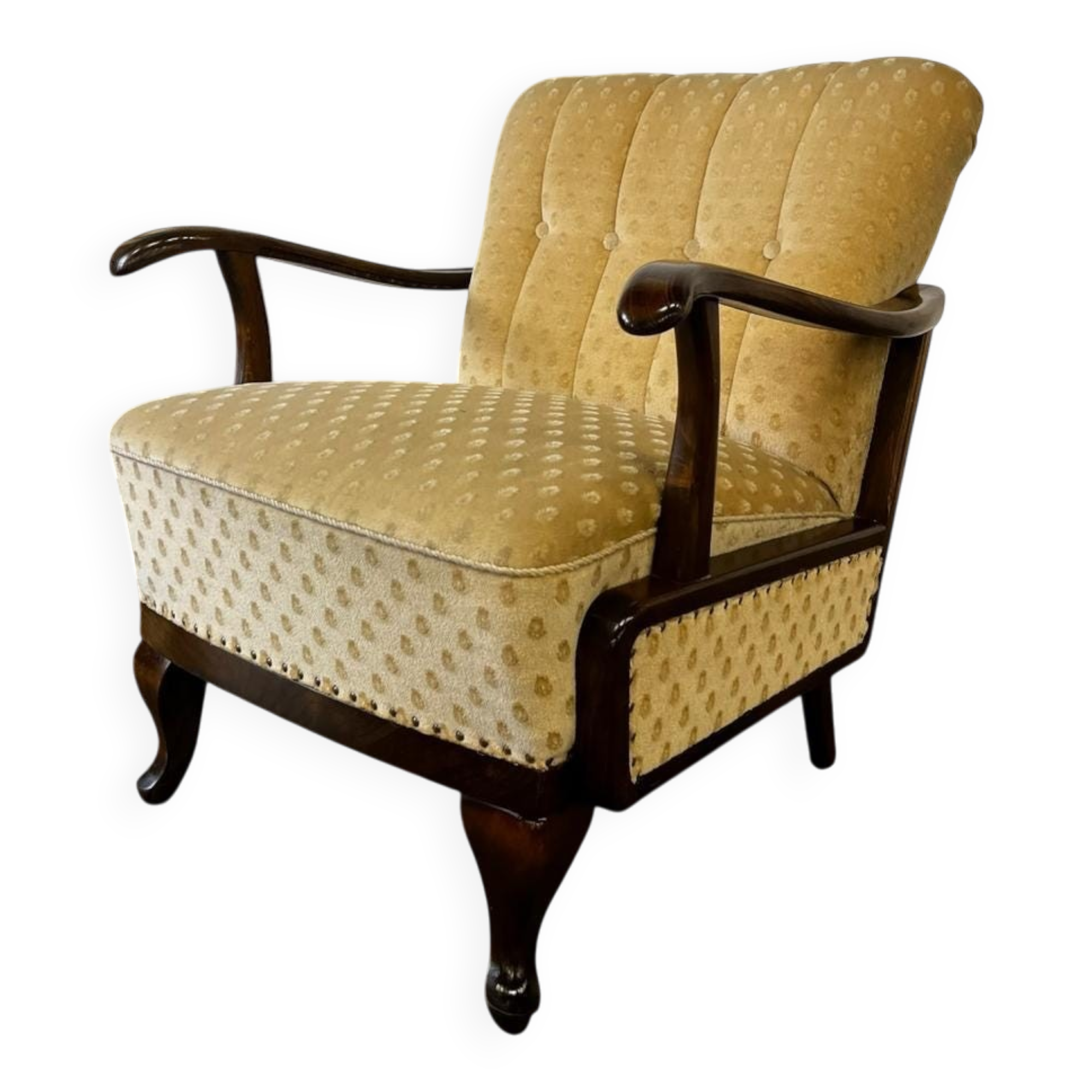 Vintage wooden armchair / club chair
