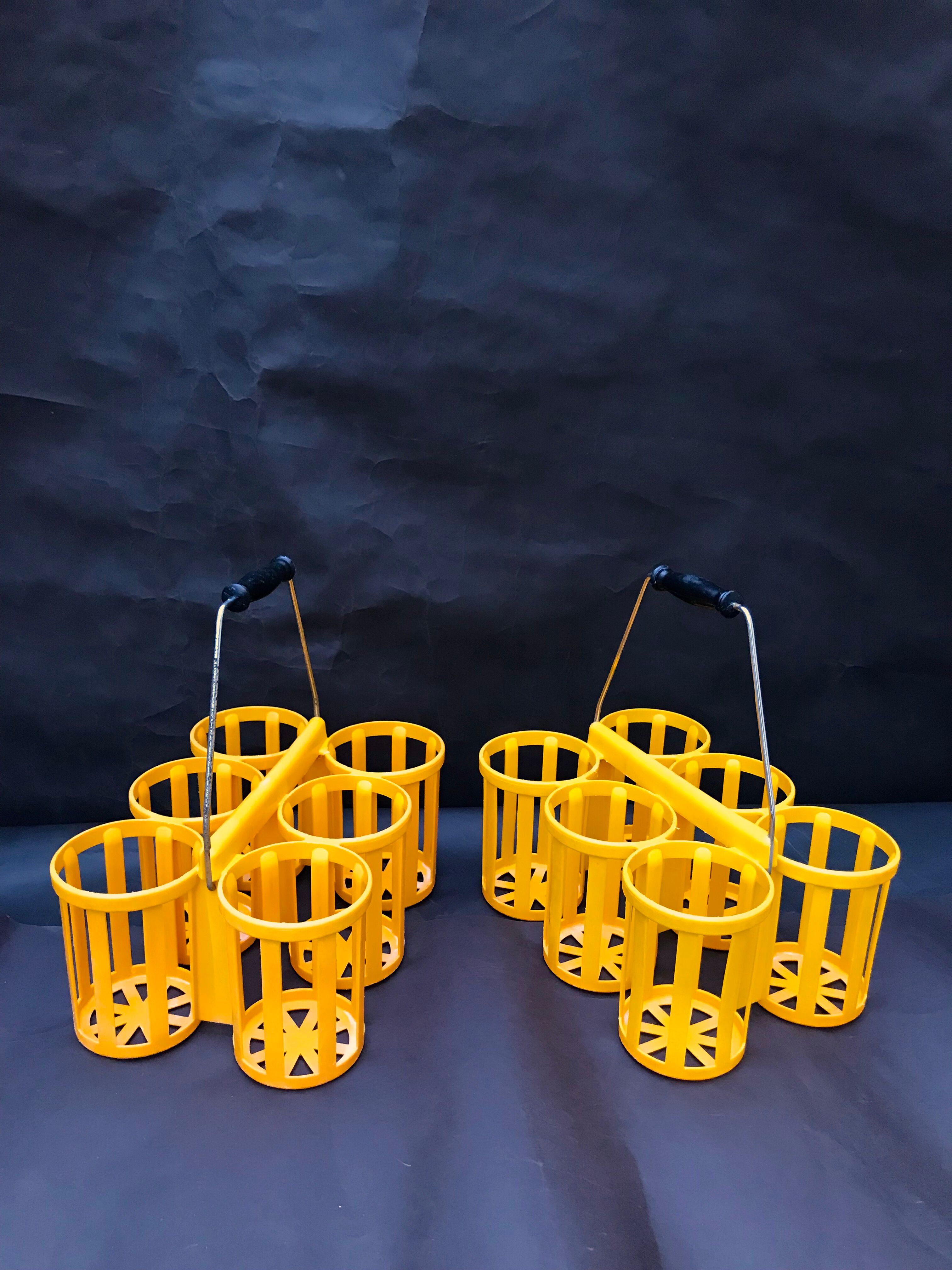 Bottle baskets lockers bottles yellow decoration vintage kitchen