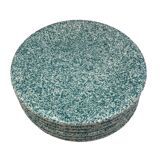 Lot of speckled turquoise plates