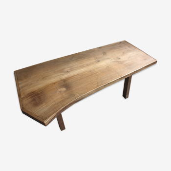 Raw wooden coffee table