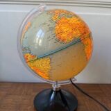 Antique illuminated globe