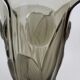 Art Deco glass tulip vase Czechoslovakia