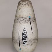Vase au décor graphique , vintage ceramique , années 50-60s