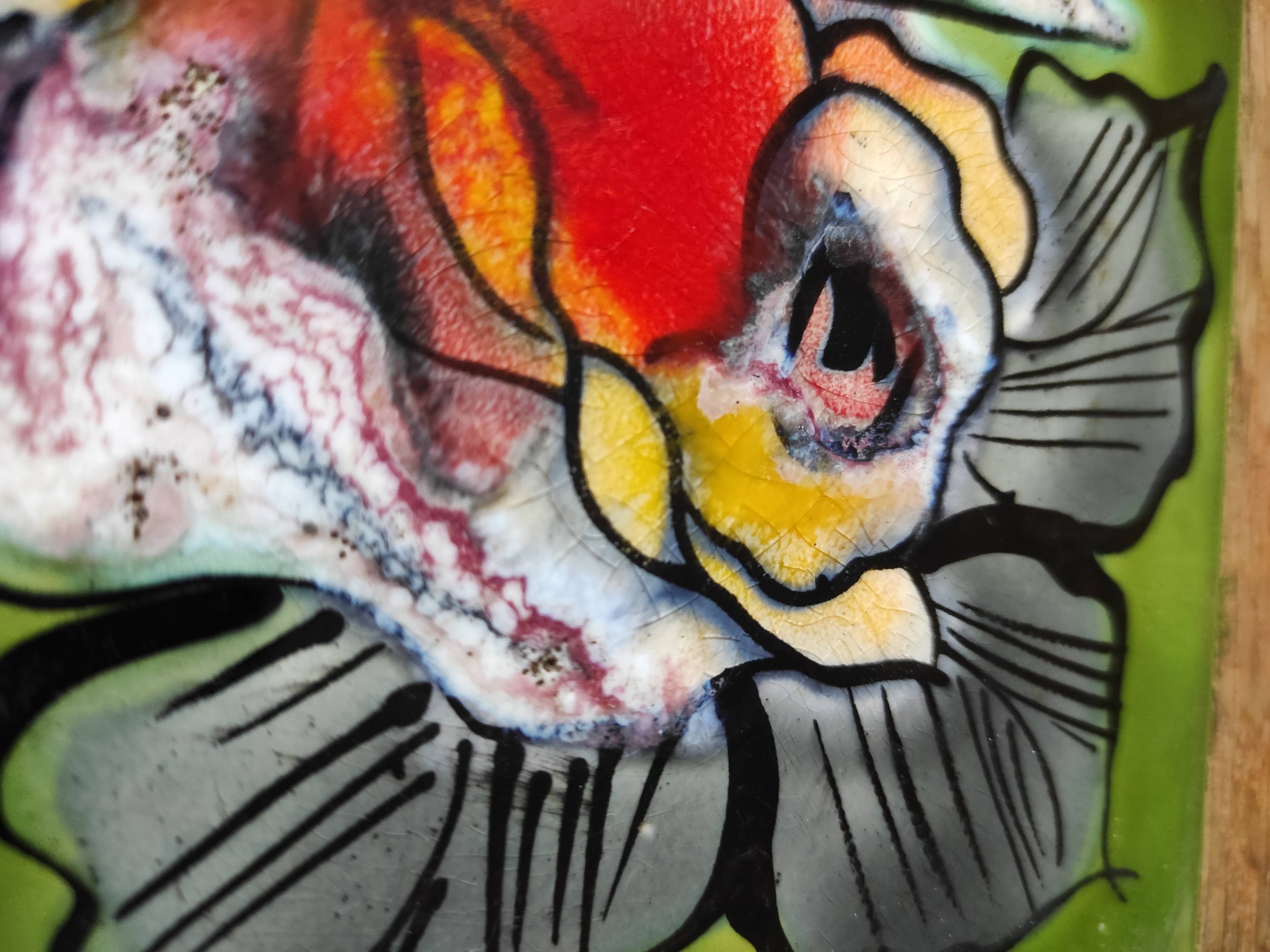 Dessous de plat avec carreau de faïence