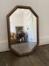 Vintage 60s Scandinavian wooden mirror