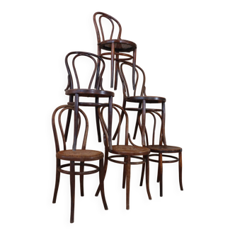 6 chaises bistrot n°18 Thonet