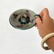Ceramic thumb candle holder Mexico