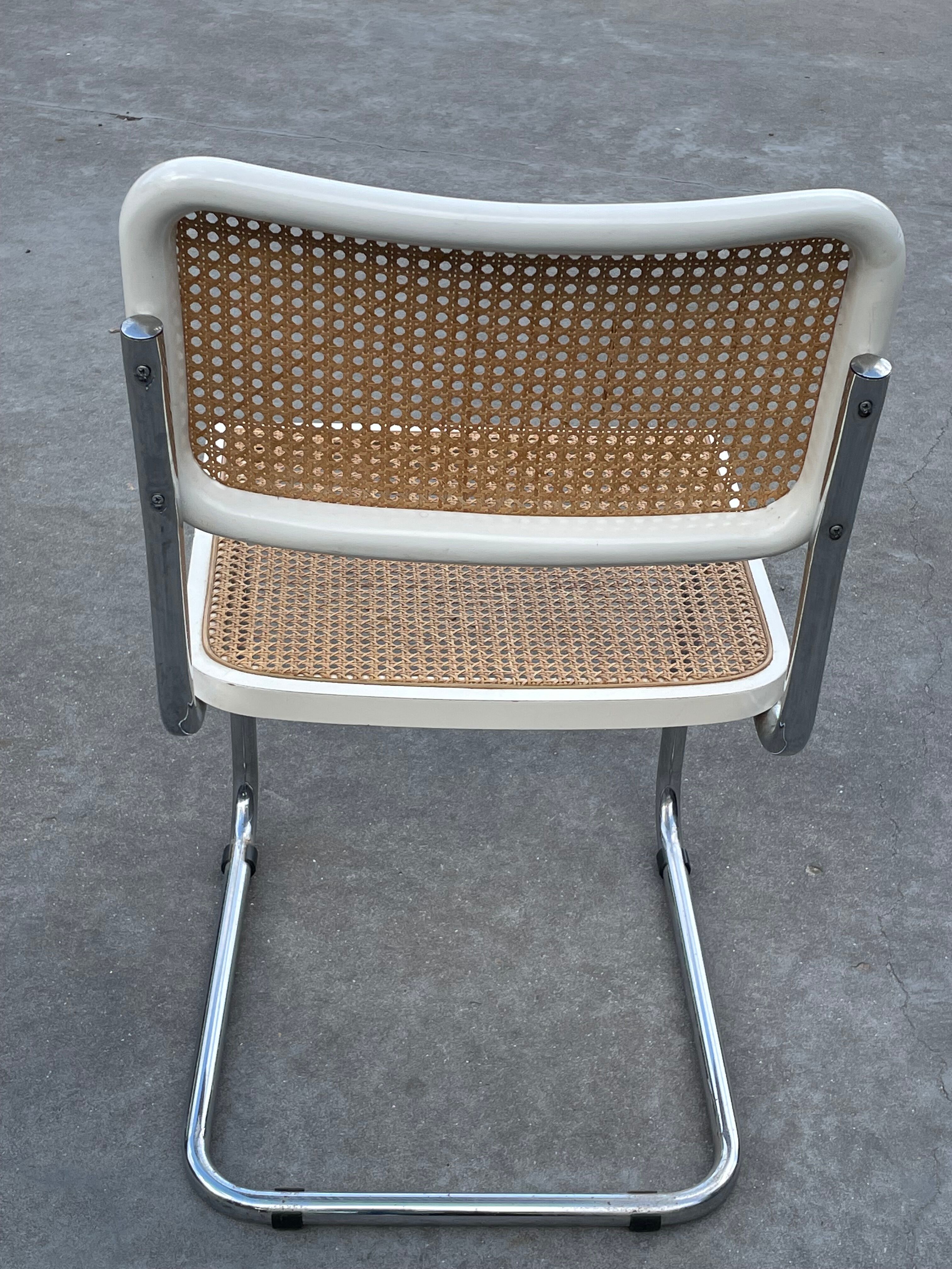 Cesca design chair b32 model in chrome
