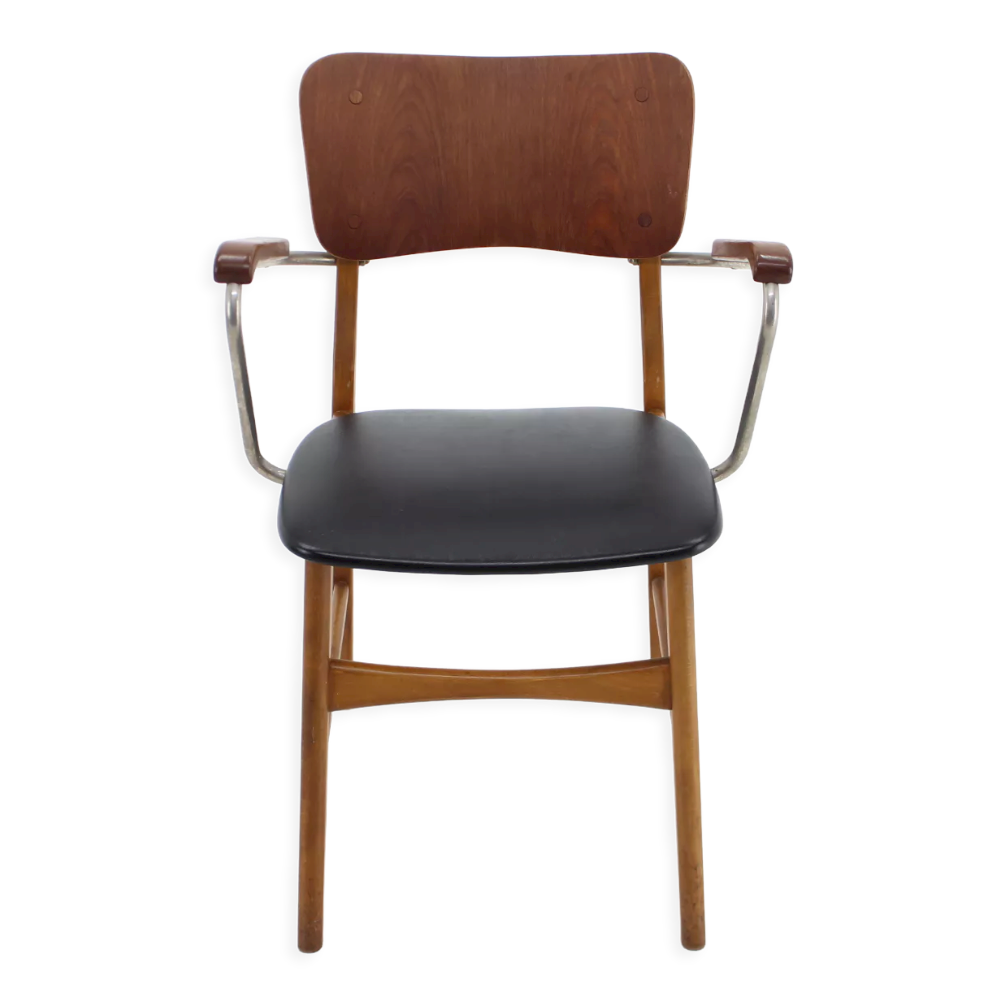 1960s Danish Teak and Beech Armchair