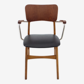 Fauteuil en teck et hêtre danois des années 1960