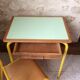 School desk and chair