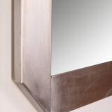 Vintage 1970s square wall mirror designed by gaetano sciolari for valenti