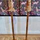 Pair of Scandinavian design floor lamps from the 1960s.