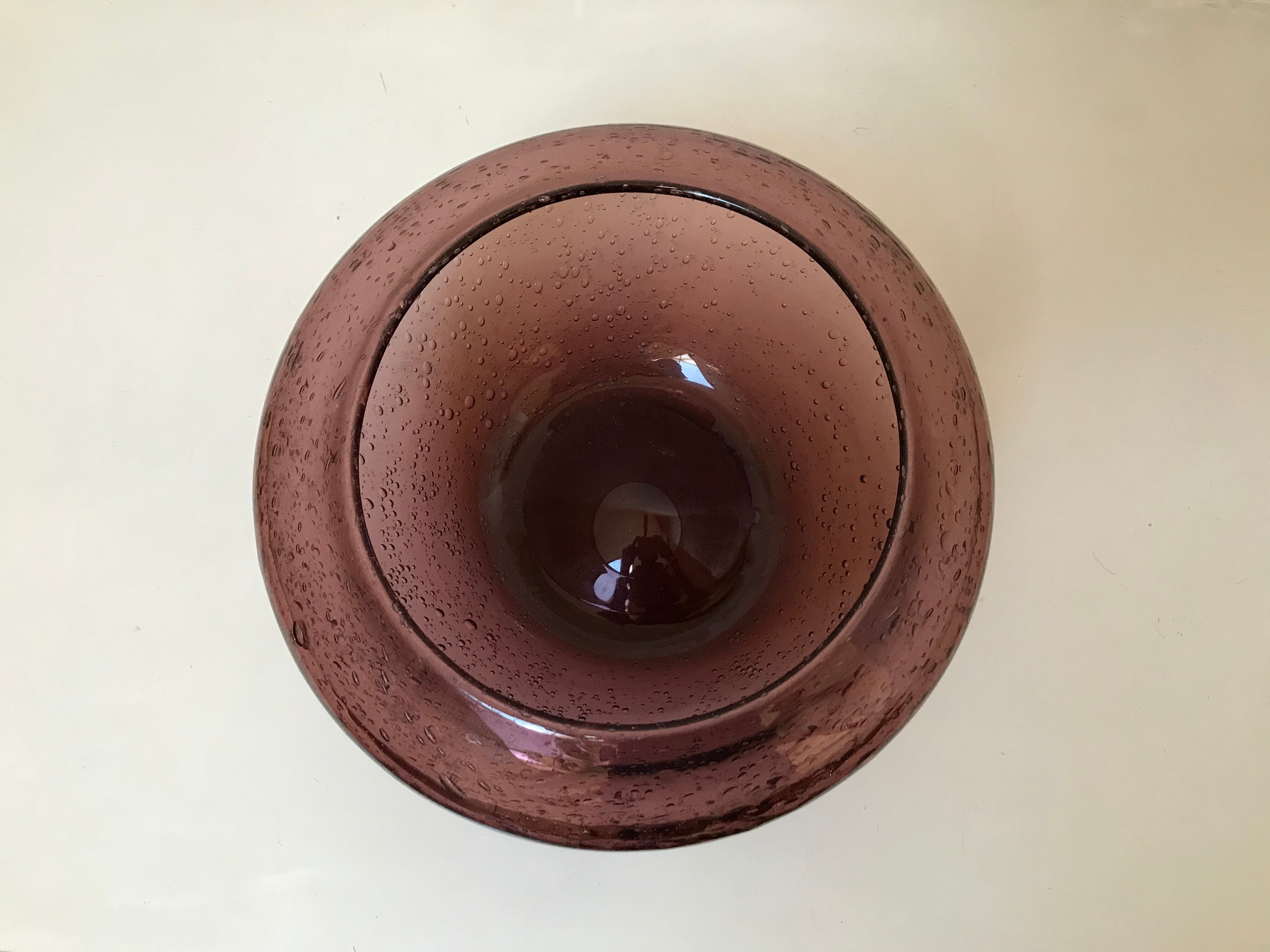 Glass vase blown by Bendor House