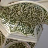 Decorative pitcher/sculpture in ceramic signed JMS