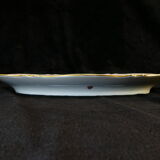 Oval dish in handmade porcelain of LIMOGES GIRAUD