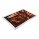 Brass and tortoiseshell lucite tray, Italy 1970s