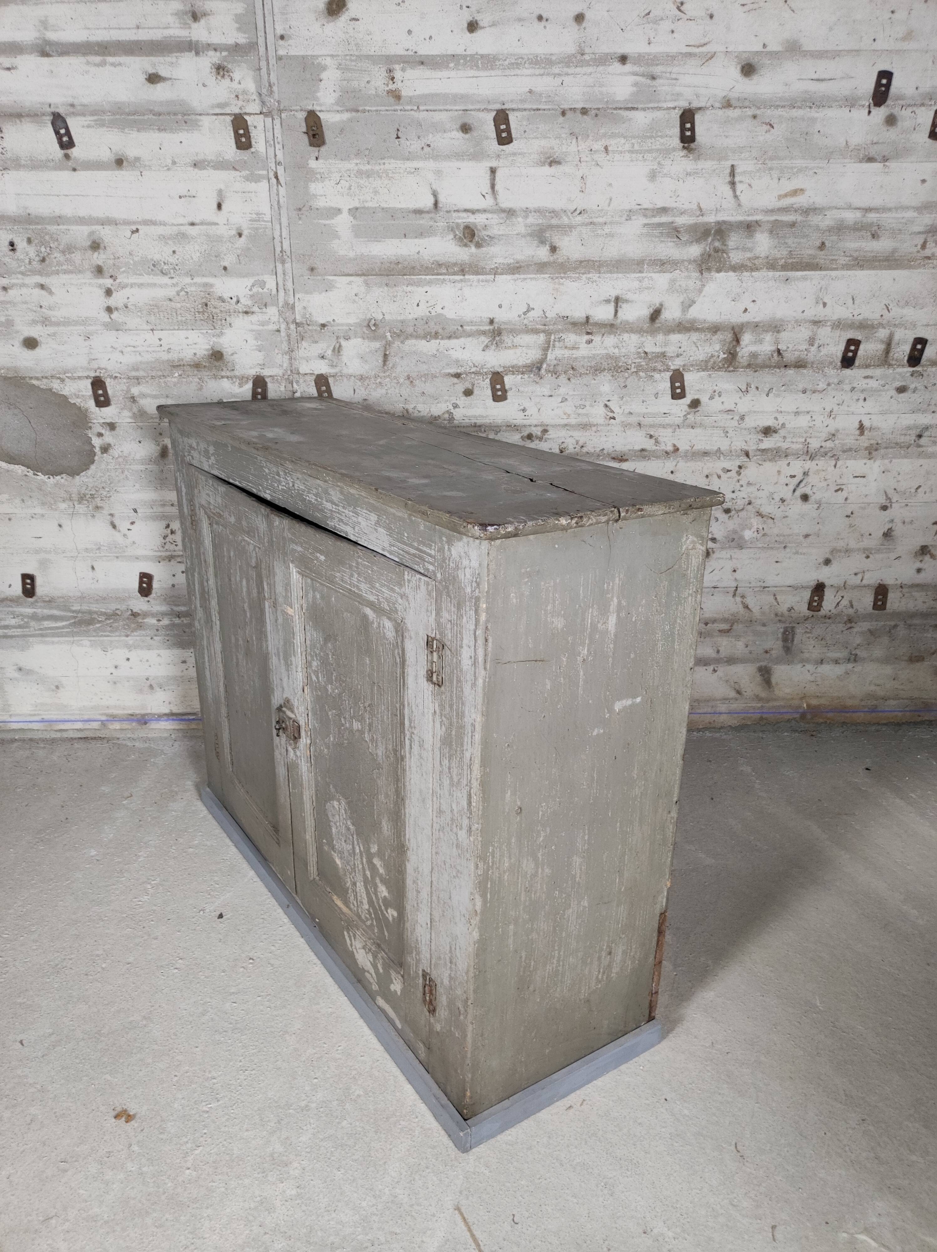 Patinated grey Parisian buffet