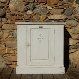 Antique small workshop/trade cabinet - Fir wood sideboard with zinc top